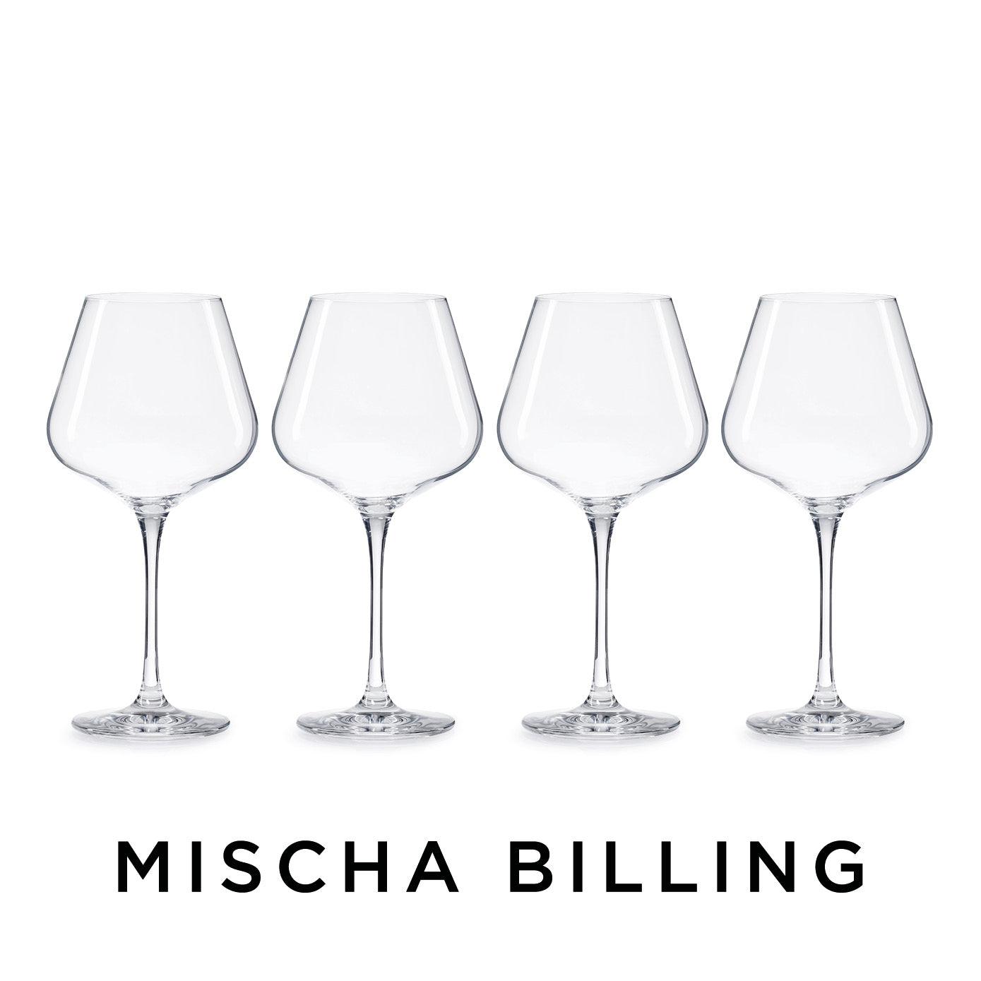 Burgogne / Burgundyglas 4-pack Mischa Billing