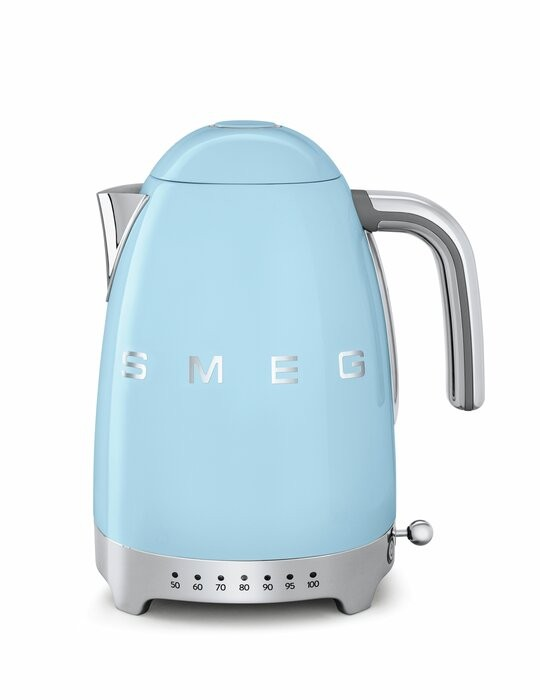 Smeg Vattenkokare 7 temperaturer KLF04 1,7 L Blå