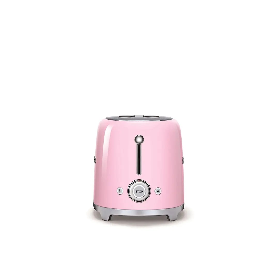 Smeg Brödrost 4 skivor TSF02 Rosa