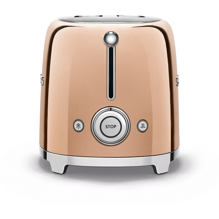 Smeg Brödrost 2 skivor TSF01 Pastellrosa