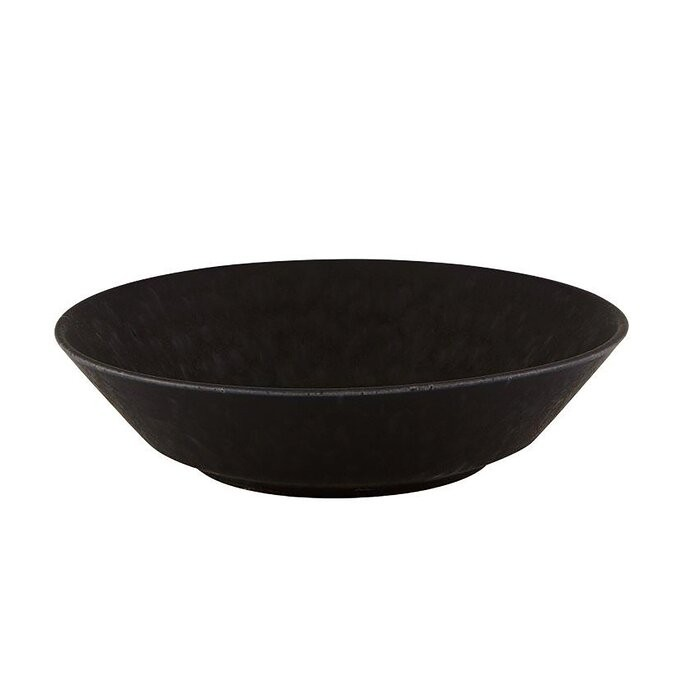 Black Satin Pastatallrik 25,5 cm Svart