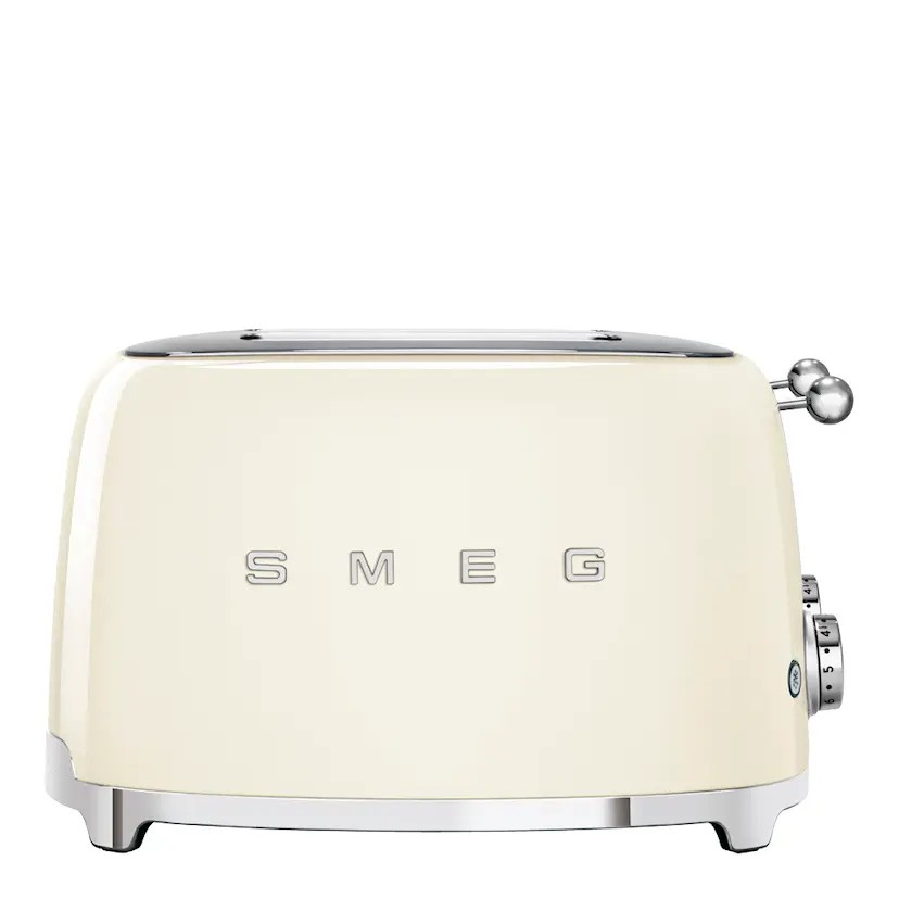 Smeg Brödrost 4 skivor kvadrat TSF03 Creme