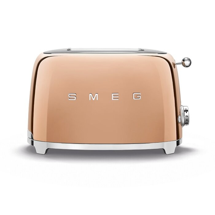 Smeg Brödrost 2 skivor TSF01 Pastellrosa